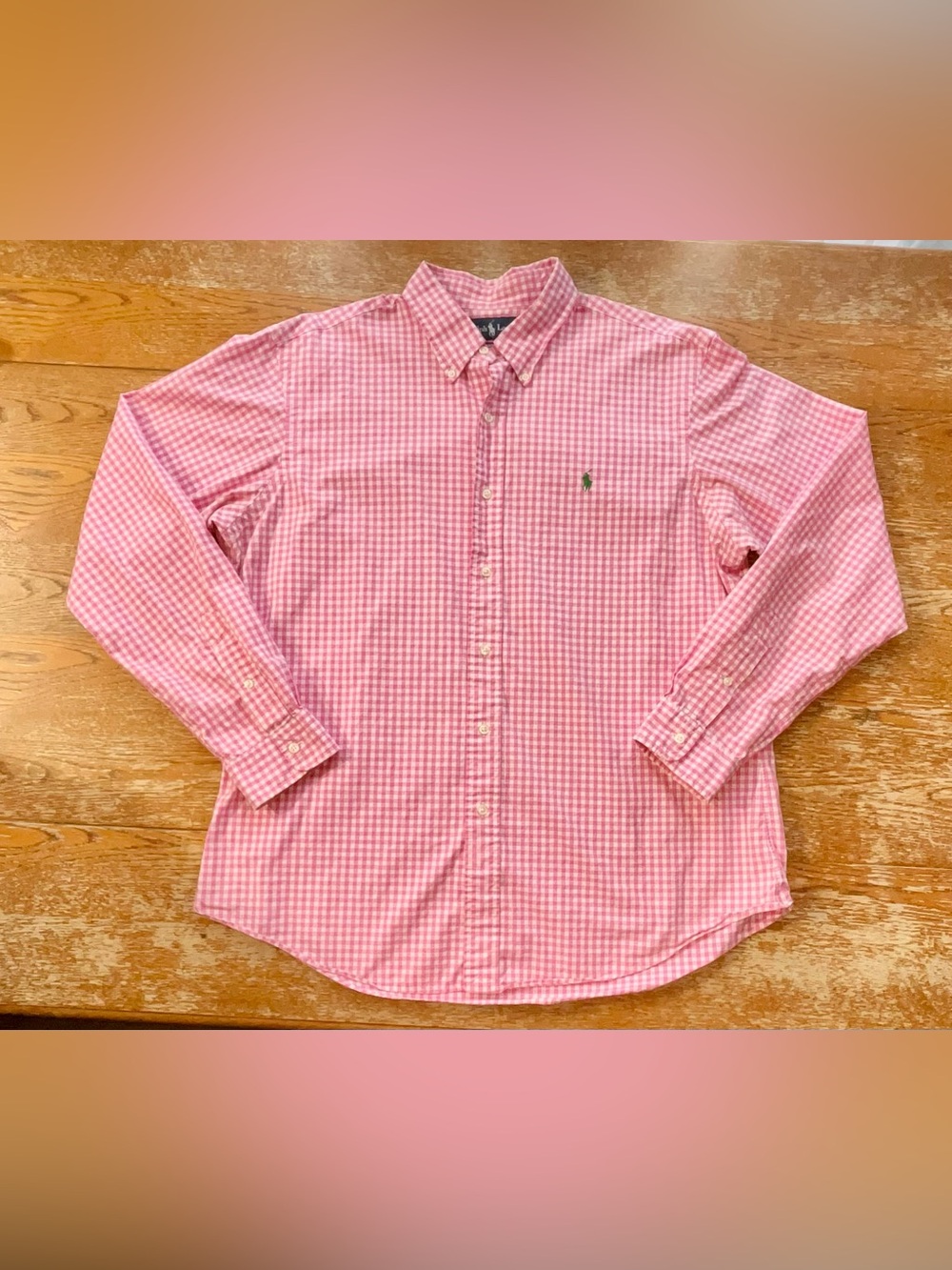 Vintage Polo Ralph Lauren Custom Fit Button-Up Shirt Size XL Mens
